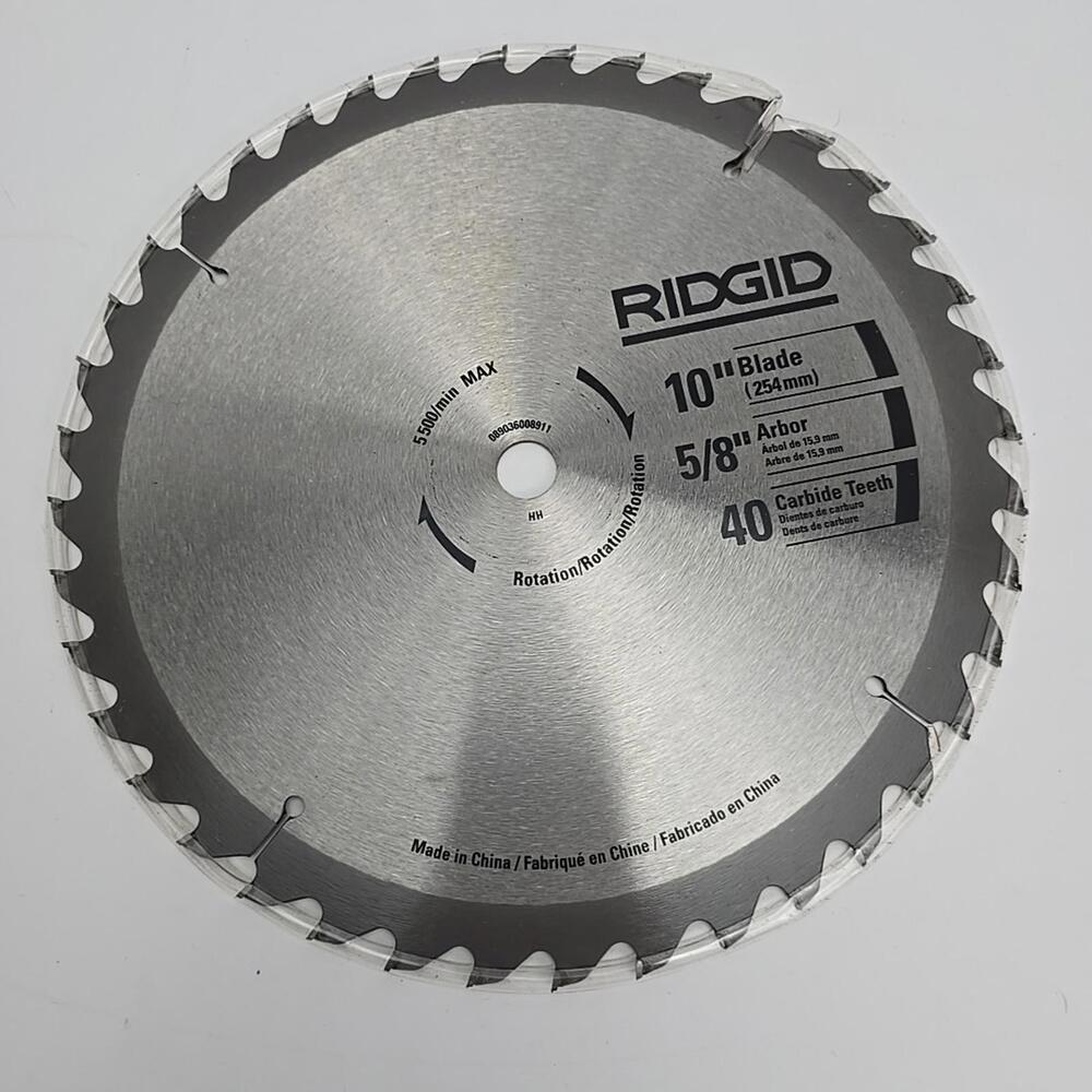 Ridgid 10" 40Teeth Circular Saw Blade